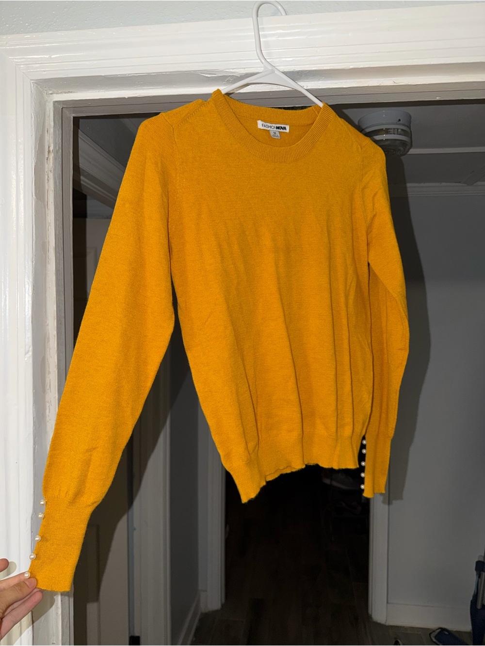 Fashion Nova Mustard Crewneck Sweater